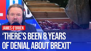 James OBrien reacts as economists warn the impact of Brexit is getting worse  LBC [upl. by Enna]