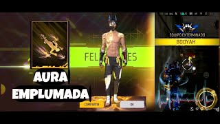 AURA EMPLUMADA FREE FIRE 😱Recargando y Sorteo de PASE BOOYAH💎 [upl. by Etyak]