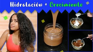 CRECIMIENTO  HIDRATACIÓN 💦 Mascarilla Casera Hidratante Para el Cabello Seco y Maltratado [upl. by Shane917]