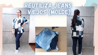 REUTILIZA JEANS VIEJOS molde [upl. by Enneirda453]