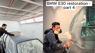 BMW E30 restoration  part 4  PAINTING [upl. by Adnol]