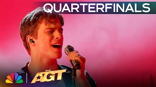 Alex Sampson Sings Original Song quotIf You Were My Girlquot  Quarterfinals  AGT 2024 [upl. by Adgam]