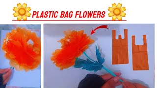 ✨How to Make Plastic Bag Flowers  Flower banane ka tarika  Flower Making  DIY Home Decor [upl. by Eurydice]