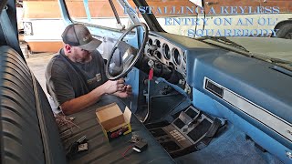 Keyless Entry Install on the Blue 84 C10 [upl. by Cash]