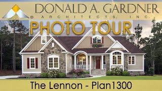 Onestory house plan with an elegant cottage façade and an open floor plan  The Lennon [upl. by Drape]