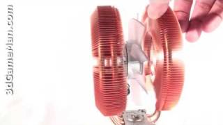 1047  Zalman CNPS9900 LED CPU Cooler Video Review [upl. by Aihsaei387]