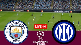 LIVE Manchester City vs Inter Milan UEFA Champions League 2425 Full Match  VideoGame Simulation [upl. by Spancake]