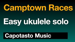 Camptown Races  Easy ukulele solo tabs  Capotasto Music [upl. by Shanks843]