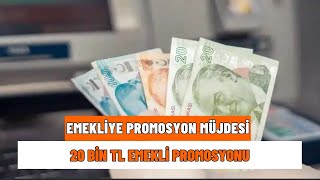 Emekliler için 20000 TL maaş promosyonu planı [upl. by Eibot]