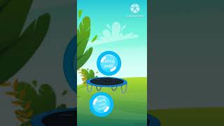 Bouncy Trampoline  Talking Amir Animations  shorts animation funny cute fypシ challenge fyp [upl. by Ayrb]