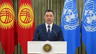 Speech of HE Mr Sadyr Japarov President of the Kyrgyz Republic [upl. by Shiller937]