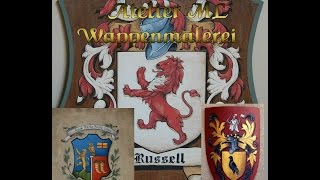 Familienwappen erstellen lassen  Wappenkunst handgemalt [upl. by Khan]