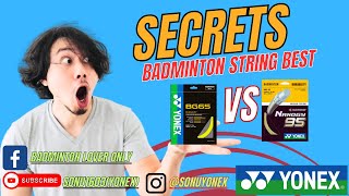 Battle of the Strings Badminton BG 65 vs Nanogy 95  REVIEW  YONEX  CARLTON [upl. by Irap]