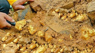 Treasure Hunting Digging For Treasure at the Mountain by Gold Miner Mining Exciting [upl. by Garald]