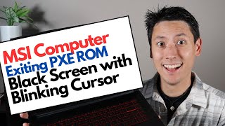 How To Fix MSI Black Screen with Blinking Cursor  Exit PXE ROM Error Fix [upl. by Asirret]