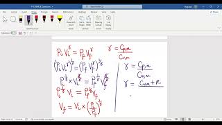 ADIABATIC PROCESS  Calculate the FINAL VOLUME FINAL TEMPERATURE amp WORKDONE  PHYSICAL CHEM [upl. by Rudich]