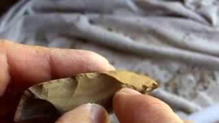 309  Nodena Arrowhead Flintknapping Part 13 Thinning and Shaping Rough Biface [upl. by Corby626]