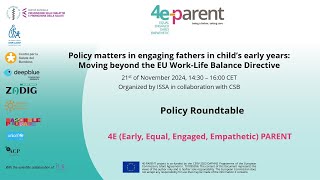 Policy matters in engaging fathers in childrens early years Beyond EU worklife balance directive [upl. by Maxentia]