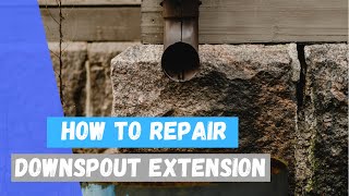 How To Repair Downspout Extension downspout homemaintenance diy howto tutorial [upl. by Ahtelra]