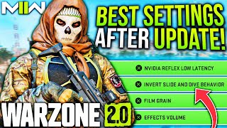 WARZONE New BEST SETTINGS You NEED To Be Using Best Graphics Controller amp Audio Settings [upl. by Ahsilek132]