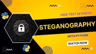 How To Hide Text Inside The Image  steganography with python [upl. by Dacie]