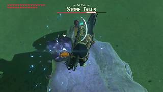 Zelda Breath of the Wild Kill Stone Talus like a Pro [upl. by Vizza]