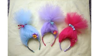 How To Make A Troll Head Band [upl. by Ilatfen]