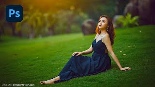 Photoshop Tutorial Outdoor Portrait Editing in Photoshop । Outdoor Photo Editing [upl. by Inaja]