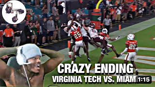 insane call Virginia Tech Hokies vs Miami Hurricanes Full Game Highlights College Football Reaction [upl. by Innis]