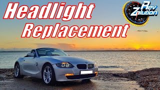 BMZ Z4 Headlight Replacement  Angel Eyes [upl. by Kirk146]