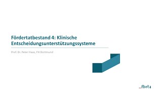 Eine Einführung KHZG Fördertatbestand 4  Klinische Entscheidungsunterstützungssysteme [upl. by Baoj557]