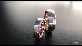 egf – How Mokume Gane wedding rings are manufactured [upl. by Uticas]