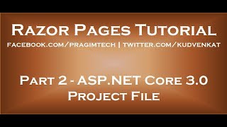 ASP NET core 3 0 project file [upl. by Notsnorb464]