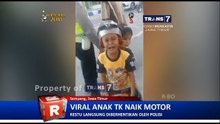 TRANS7 JATIM  Viral Anak TK Naik Motor Dicegat Polisi di Sampang Madura [upl. by Asira]