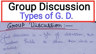 What is Group Discussion Types Of Group Discussion  Tools for group discussion communication [upl. by Arlynne467]