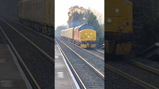 37405 amp 37407 Power Through Willington on 1Z33 [upl. by Rurik676]