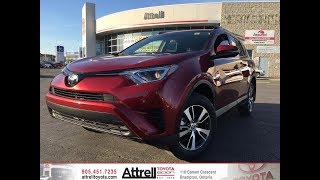 2018 Toyota RAV4 AWD LE  Brampton ON  Attrell Toyota [upl. by Aerdnahc]