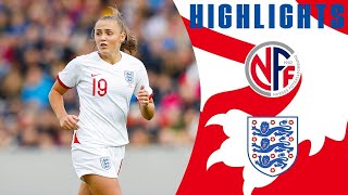 Norway 21 England  Georgia Stanway Scores a SCREAMER  Official Highlights [upl. by Kallman]