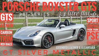 Porsche 981 Boxster GTS 2016 Full PPF As New GT Silver Extended Leather Red Stitching and Alcantara [upl. by Sikes912]