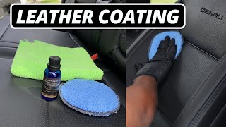 Protective Coating For Leather Seats  Ultimate Car Interior Detailing [upl. by Giverin]