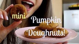 BRAINFOOD Mini Pumpkin Doughnuts Vegan Friendly [upl. by Toffic]