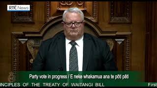 NEW ZEALAND MPS INTERRUPT PARLIAMENT WITH HAKA  RTE NEWS IRELAND [upl. by Banyaz]