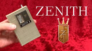 Vintage Zenith AMFM shirtpocket transistor radio  collectornetnet [upl. by Jorie]