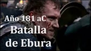 Año 181 aC Batalla de Ebura en la Conquista romana de Hispania [upl. by Plossl840]