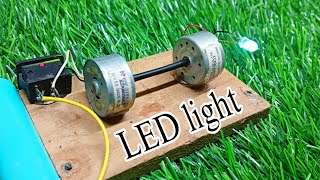 LED light Project at Home  DC Motor With LED light [upl. by Newby]