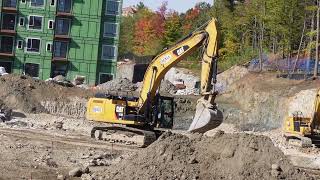 Construction Big Excavation Project Caterpillar 336E Excavator [upl. by Buyer]