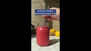 NutrientPacked Smoothie Recipe [upl. by Einalem]