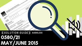 058021 MayJune 2015 Marking Scheme MS [upl. by Jennica]