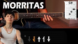 MORRITAS  Natanael Cano Tutorial de Guitarra  CHORDS [upl. by Romina16]