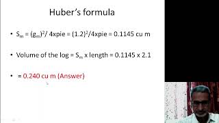 How to calculate volume of round log Various formulae Quarter girth Smalians  Hubers formula [upl. by Domenico768]